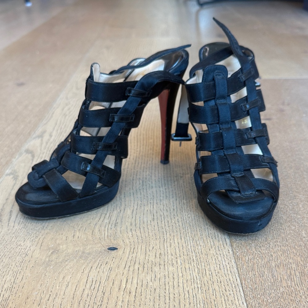 Christian Louboutin Black gladiator Heels